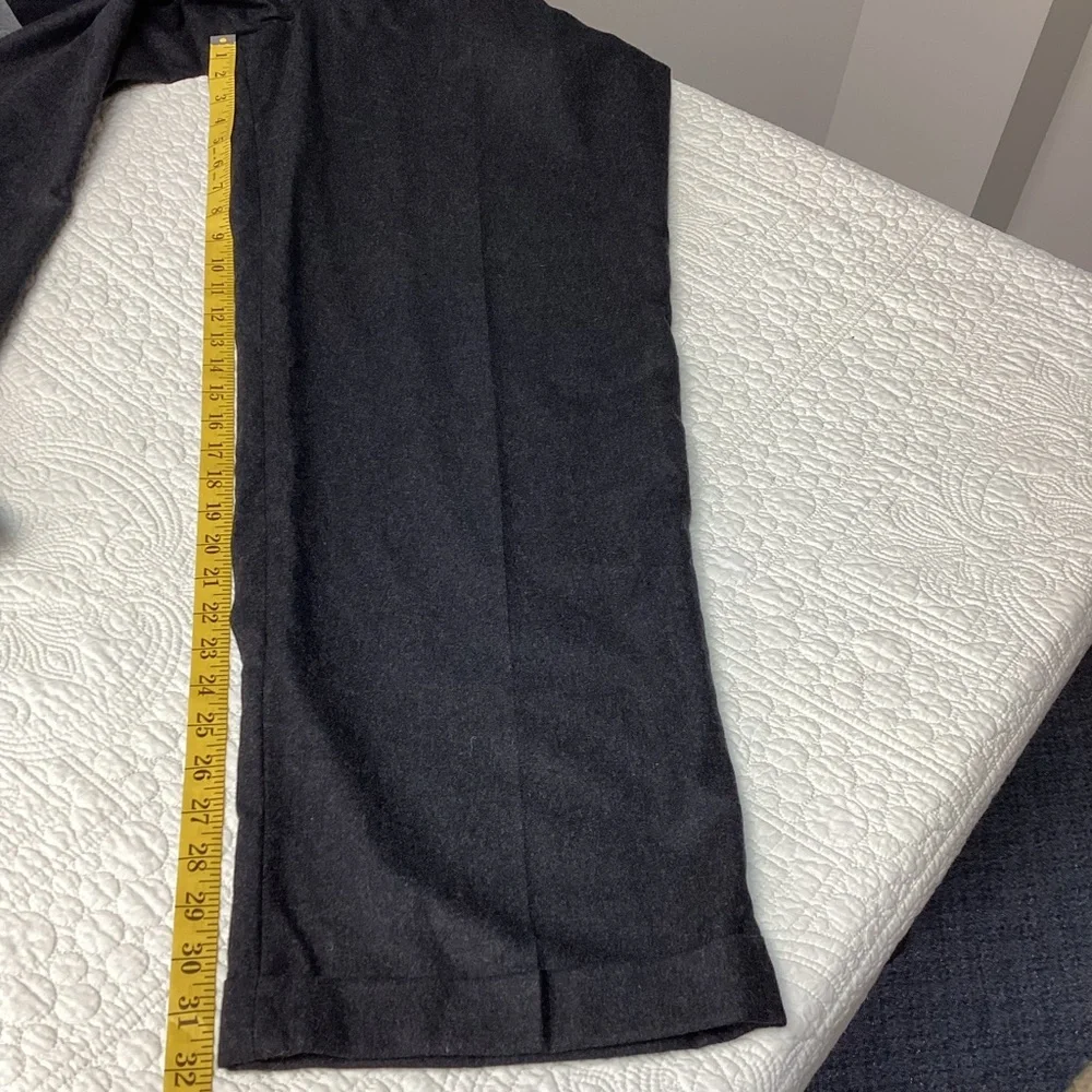 J. Crew Wool‎ Cashmere Blend Pleated Dress Pants Men’s Size 36x32 Charcoal Gray